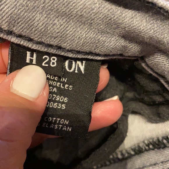 Hudson Nico Super Skinny Midrise Grey Jeans - Picture 5 of 8